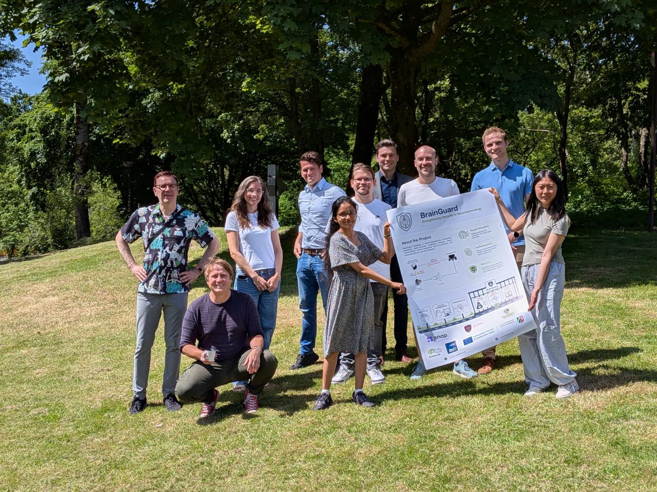 BrainGuard kick-off meeting team photo