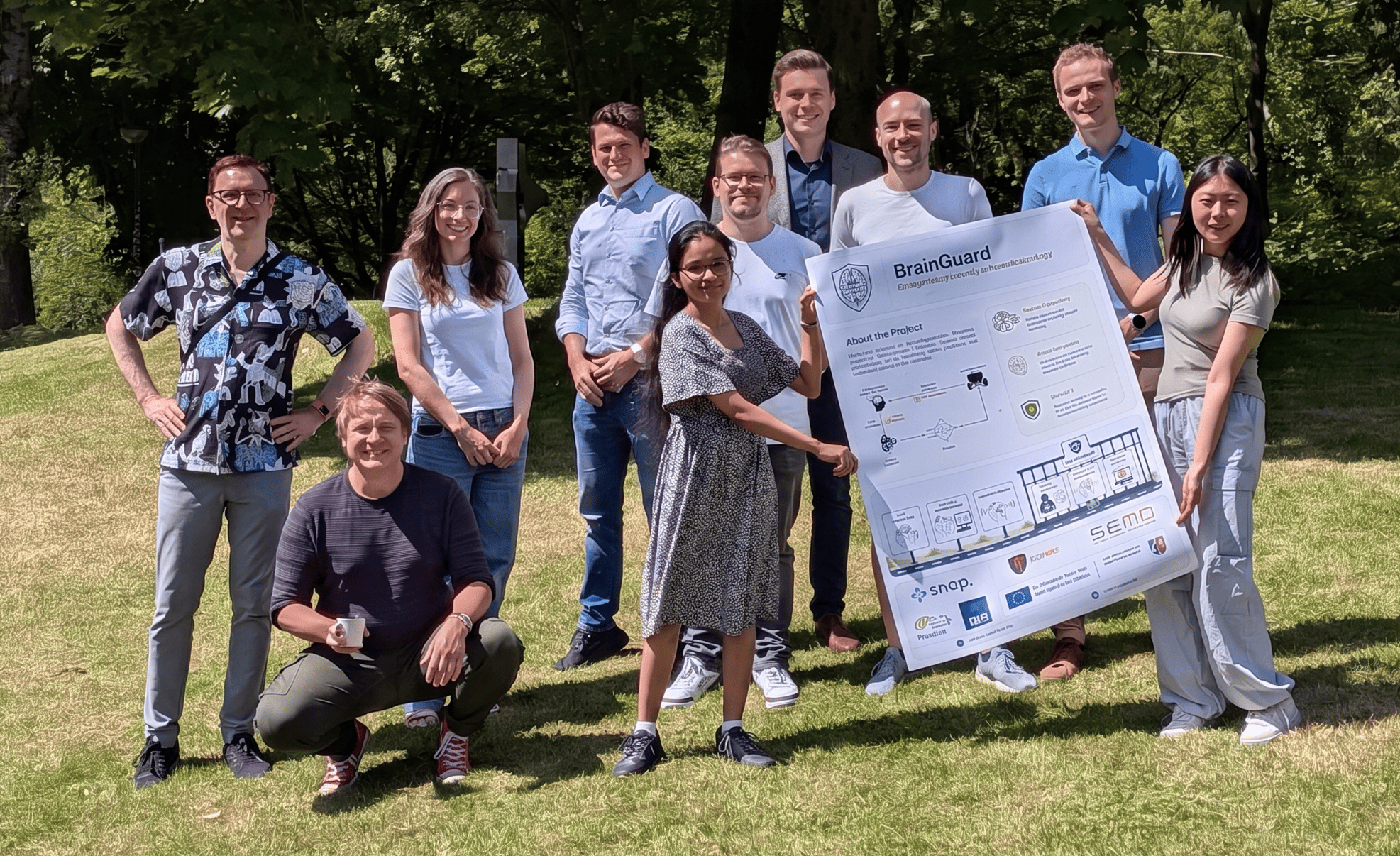 BrainGuard kick-off meeting team photo